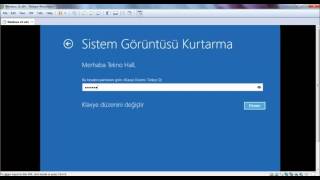Windows 10 Sistem Geri Yükleme. İmajdan Dönme , Programsız Sesli Anlatım