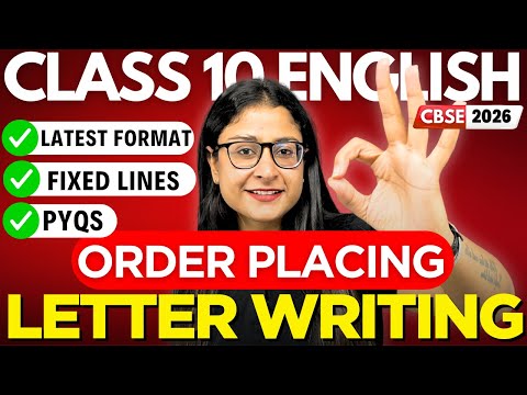 🔥 Class 10 English: Order-Placing Letter 🚀 Format + Sample + Fixed Lines | CBSE 2026 | Nikita Singh