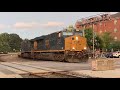Busy 55 Minutes In Kirkwood MO Featuring A CSX Empty Windmill Train 7 2 21