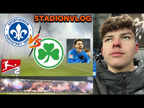 6 Tore! 2x das Spiel gedreht?!😱 SV Darmstadt vs SpVgg Fürth | Stadionvlog MLN7☘️