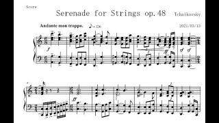 Download lagu Tchaikovsky 'Serenade for Strings' 1st mov. , piano transcription mp3 Download lagu Tchaikovsky 'Serenade for Strings' 1st mov. , piano transcription mp3
