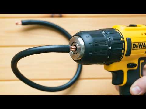 Just insert an electric wire into the Drill. Billions of people don't know this secret!