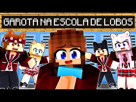 Uma GAROTA na ESCOLA DE LOBOS no Minecraft ◂Miika▸