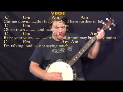Titanium (David Guetta) Banjo Cover Lesson in C with Chords/Lyrics