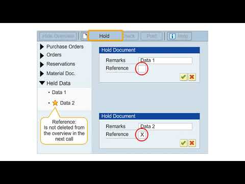 Hold Data Function in Transaction MIGO | SAPNotes
