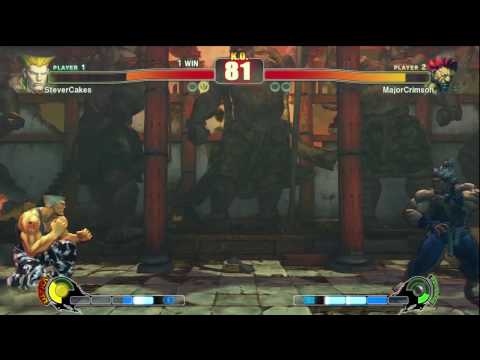 SF4: Stevercakes (Guile) vs MajorCrimson (Akuma) Fight 4