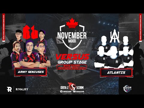 Army Geniuses vs Atlantis - Moon Studio November Mood 2022 - Group Stage - Game Highlights - BO2