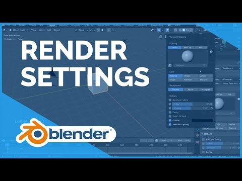 Render Settings Introduction - Blender 2.80 Fundamentals
