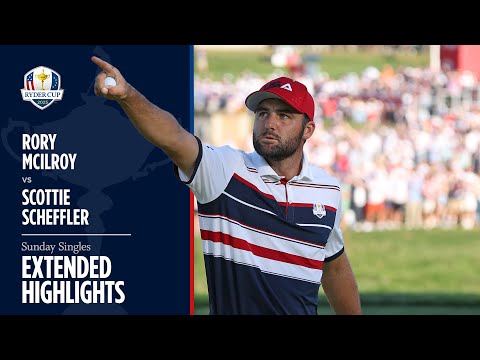 Rory McIlroy vs Scottie Scheffler Extended Highlights | Sunday Singles | 2025 Ryder Cup