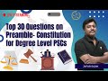 Top 30 Questions On Preamble Constitution For Degree Level PSCs Jafar Sadik Kerala PSC Mentors