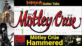 Hammered - Motley Crue - Guitar + Bass TABS Lesson