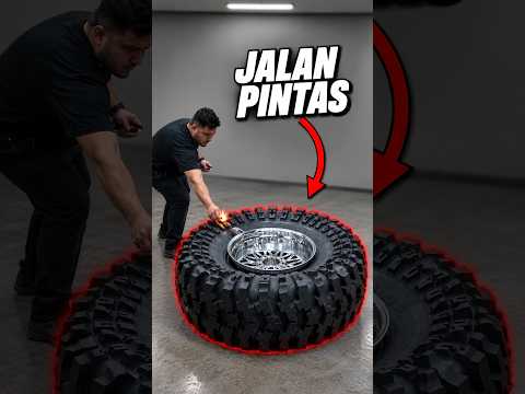 Jalan pintas montir untuk pasang ban besar 🤔