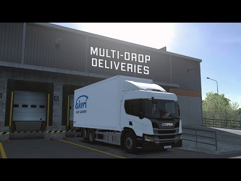 ETS2 1.36 - Multi-Drop Deliveries Around Stockholm - Scania P370 Tandem - ProMods 2.43 - NaturaLux