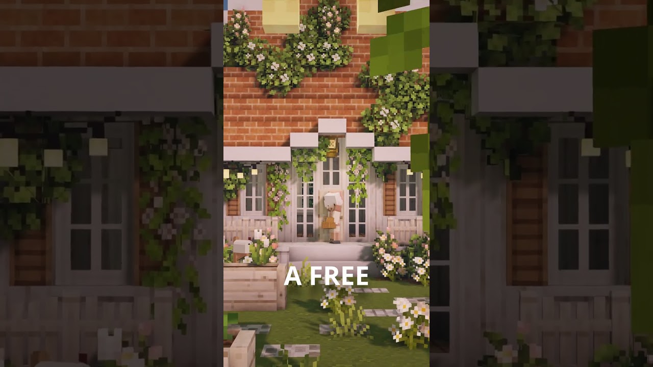 Cottagecore House with a Greenhouse + World Download! [Minecraft CIT Resource Packs 🌻]