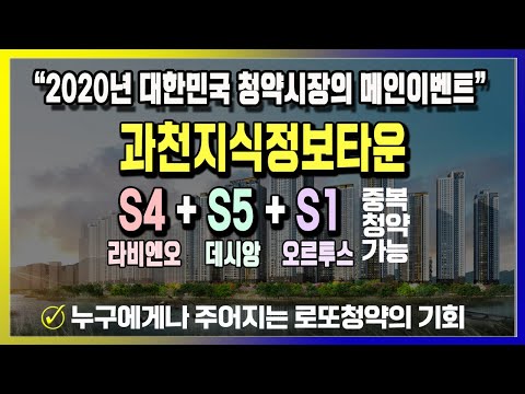 과천지식정보타운 3개단지 동시분양 | S4 과천푸르지오어울림라비…