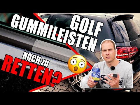 HQS Autopflege - Golf 7 - Fleckige und ausgeblichene Gummileisten wieder Auffrischen