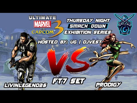 UMVC3 Thursday Night Smackdown Exhibition Series - livinlegend26 VS Prodigy FT7 Set