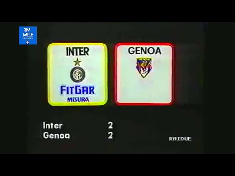 1991-92 (14^ - 15-12-1991) INTER-Genoa 2-2 [Brehme,Aguilera,Eranio,Pizzi] DomenicaSprint Rai2