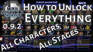 Super Smash Bros Crusade v0.9.2 - How to Unlock Everything | Easy