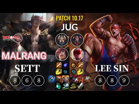 KT Malrang Sett vs Lee Sin Jungle - KR Patch 10.17