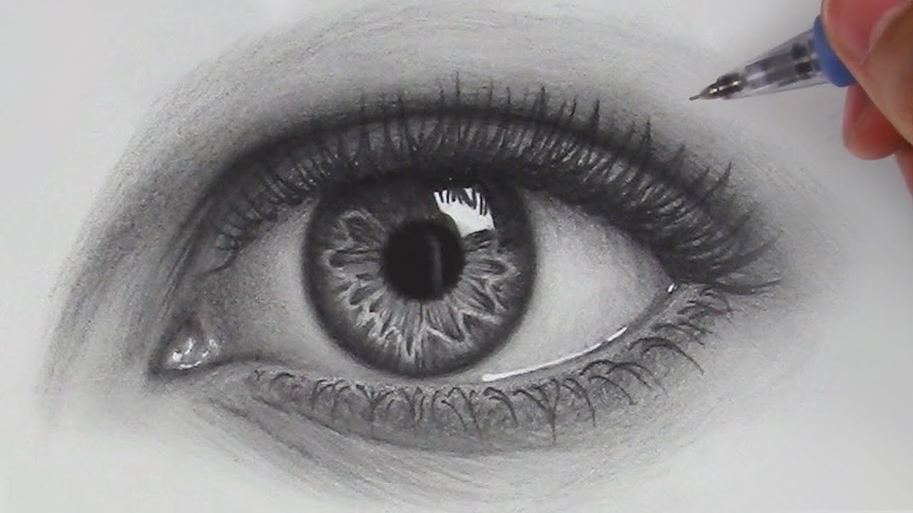 drawing realistic eyes by rapidfire art