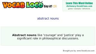 Video thumbnail for abstract nouns