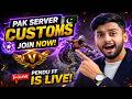 PENDU FF LIVE PAK SERVER CUSTOMS JOIN NOW FREE FIRE LIVE