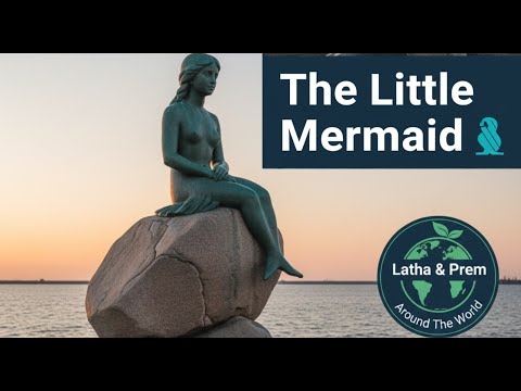 🧜‍♀️ The Little Mermaid – Copenhagen | Iconic Statue | Latha & Prem 🌍 #travelvlog