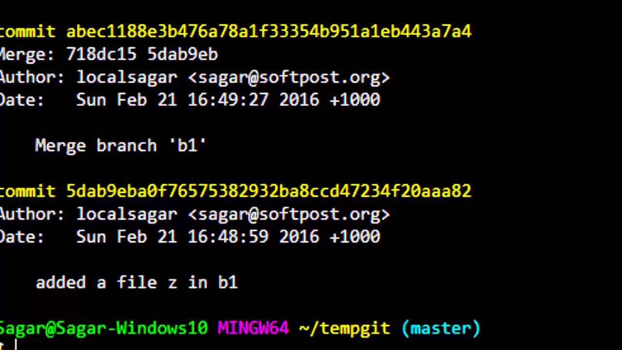 How to view difference between any 2 commits in git