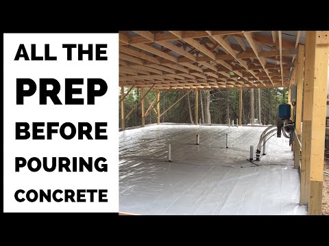 5 Things I Did Before Pouring Concrete Slab Pole Barn House Ep 7
