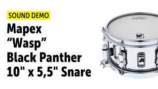 Video thumbnail for Mapex | 10" x 5,5" Wasp | Steel Snare | Sound Demo by Drums Bonedo