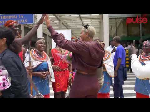 Look at how Lovince McKenzie and Nikole Murphy were received at JKIA