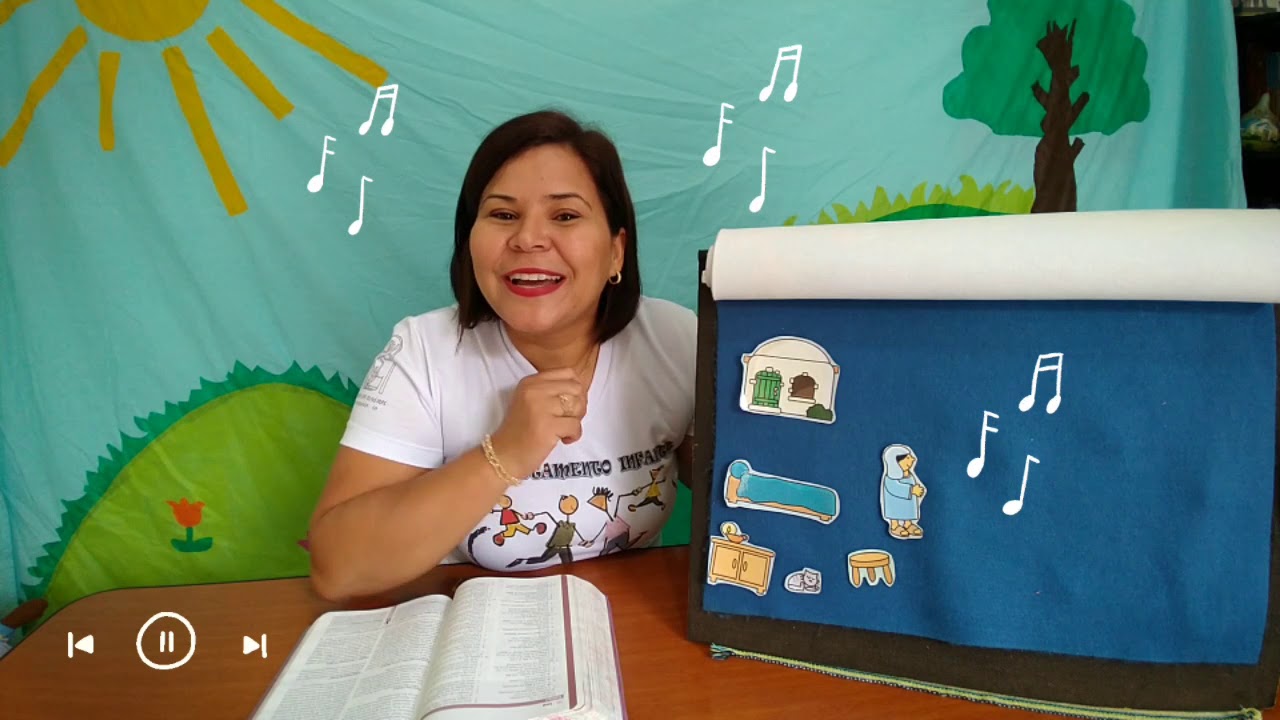 Maria recebe a visita do anjo Gabriel (História Bíblica para crianças)