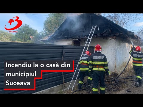 Incendiu la o casă din municipiul Suceava