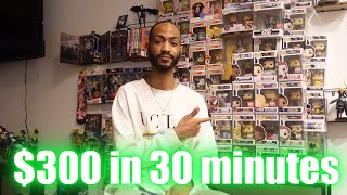 How I Made $300 in 30 MINUTES Reselling FUNKO POPS