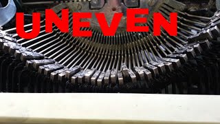 Smith Corona Typewriter Type Basket Rest Pad, Repair Shift, Uneven Typebars