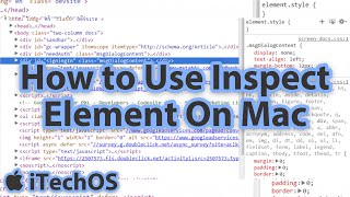 How to Inspect Element on Mac