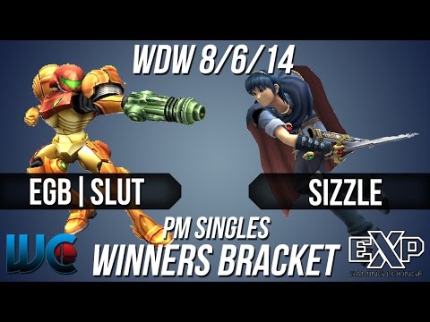 WDW 8/6/14 - EGB|Slut (Samus) vs. Sizzle (Marth) PM Singles Bracket