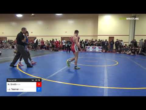 2018 Marine Corps US Open/UWW Junior Freestyle 70 Rnd Of 32 - Nathan Smith (AWA) Vs. Jacori Teemer