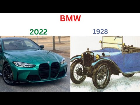 The BMW car evolution 1928 - 2022