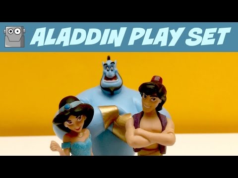 ALADDIN Disney Figurine Play Set Jasmine Jafar Video