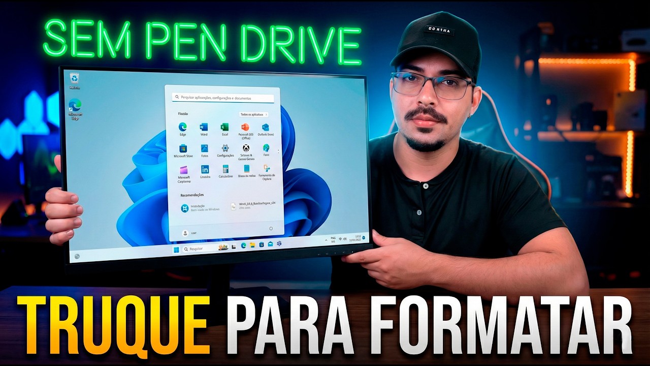 ERA SÓ ISSO? 😱 Como Formatar o PC SEM Pen Drive (Segredo Revelado)