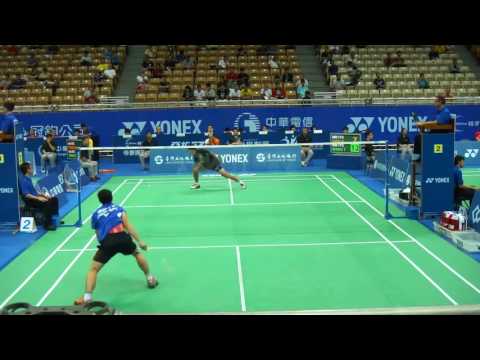 R2 Tzu Wei Wang vs Shih Kuei Chun Nice Camera Badminton Taipei Open 2013