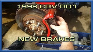 97-01 Honda CRV How to Replace Brake Pads 1st Gen CRV RD1