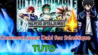 Tuto comment jouer dabi rouge(combots astuces) 4K sur my hero ultra rumble.