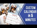 How to Make a Custom Calendar With Pictures 📅 Awesome Design In a Minute