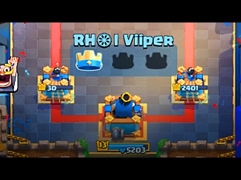 RH❄I Viiper 🏆7900 gameplays Hog Exnado GOD - Clash Royale