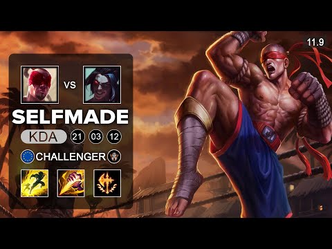 SelfMade Lee Sin Jungle vs Kayn - EUW Challenger Patch 11.9