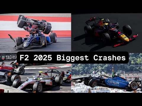 F2 2025 Biggest Crashes