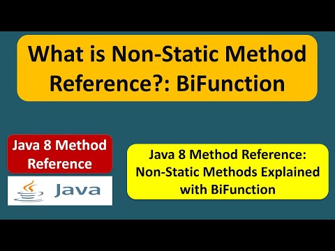 What Is Non Static Method Reference Bifunction Java 8 Method Reference